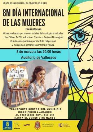 8M Valleseco presenta el proyecto multidisciplinar “Mujer Art 35/54”