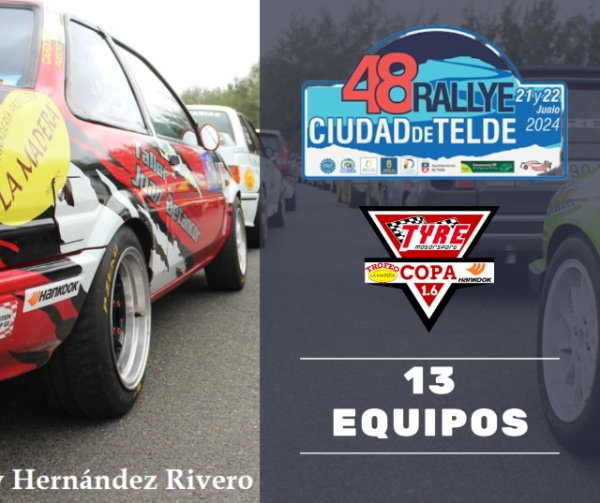 48 Rally Ciudad de Telde, tercera prueba puntuable de la Copa 1.6 Tyre Motorsport Hankook, Trofeo Pastelería La Madera