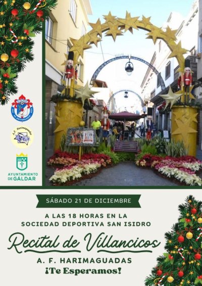 Gáldar: Recital de villancicos de la A.F Harimaguadas en estas navidades