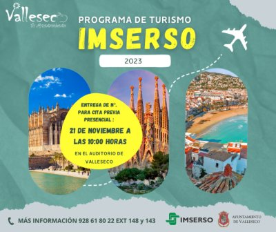 184 plazas de los viajes del Imserso en Valleseco