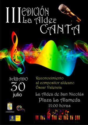 La Aldea celebra una nueva edición de La Aldea Canta, el 30 de julio en La Alameda