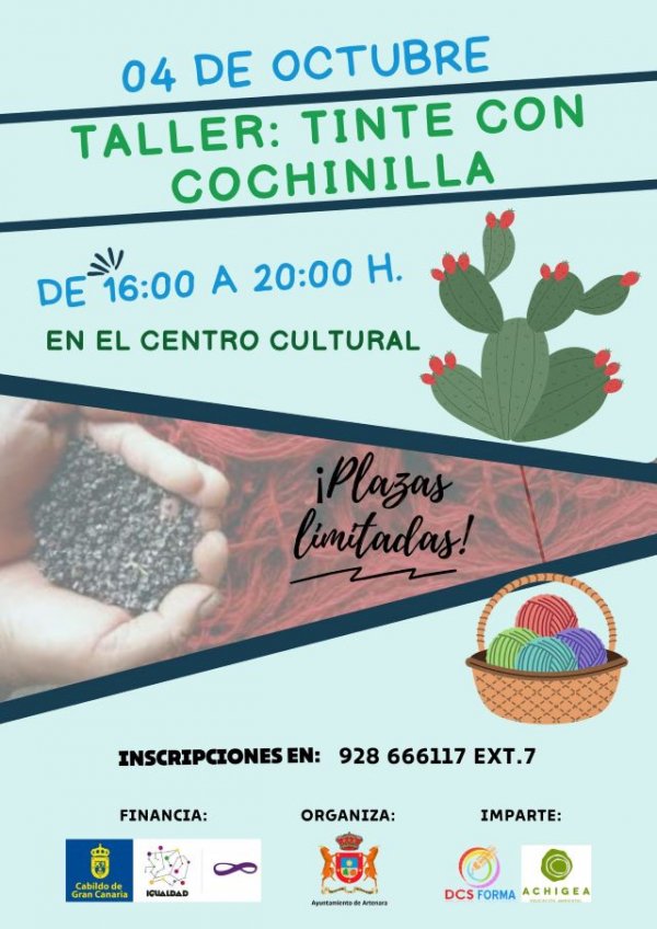 Artenara: Taller de 'Tinte con cochinilla'