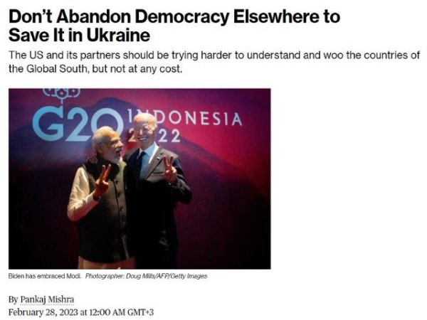 Korybko a Pankaj Mishra: Est&aacute; llamando a EE. UU. a entrometerse en los asuntos internos de la India