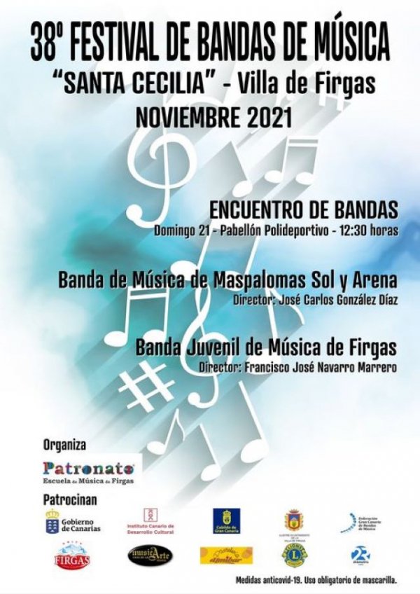 Firgas: 38º Festival de Bandas de Música Santa Cecilia 2021
