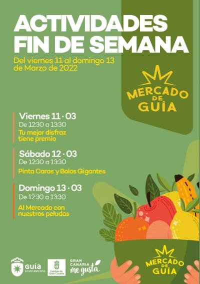 Actividades para el fin de semana en el Mercado de Gu&iacute;a