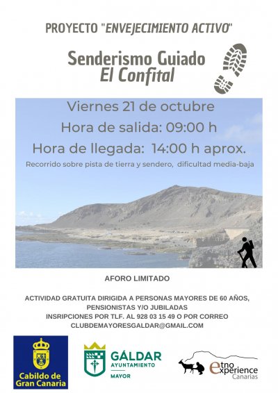 G&aacute;ldar: La Concejal&iacute;a del Mayor organiza una jornada de senderismo guiado por El Confital