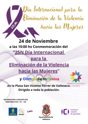 Valleseco celebra el 25N con la Olimpiada Inclusiva