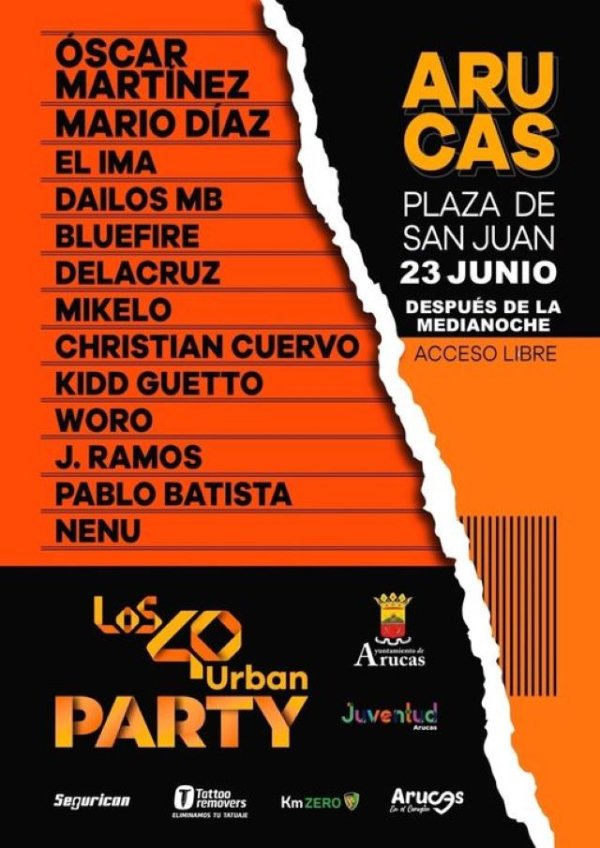 Arucas: LOS40 Urban no pod&iacute;an faltar en la Noche de San Juan