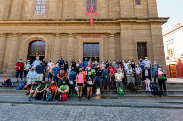 Peregrinos de 17 nacionalidades distintas llegan a Gáldar con el ‘Gran Canaria Walking Festival’
