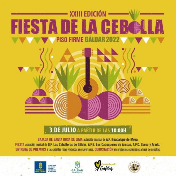 Gáldar: Piso Firme recupera este domingo la Fiesta de la Cebolla con su XXIII edición