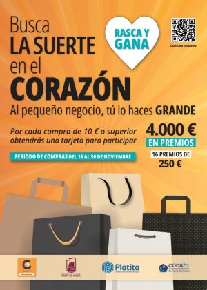 Puerto del Rosario: ‘Busca la suerte en el corazón’, la nueva campaña comercial en formato ‘Rasca y Gana’