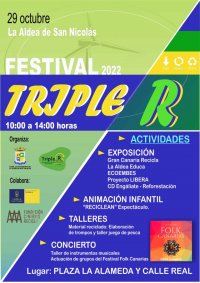 La III edici&oacute;n del festival sostenible &lsquo;Triple R&rsquo; se celebrar&aacute; este s&aacute;bado en La Aldea