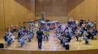 La Banda Infantil de la Escuela Municipal de Música de Gáldar 'Pedro Espinosa' actuó en el Conservatorio Profesional de Música de la capital