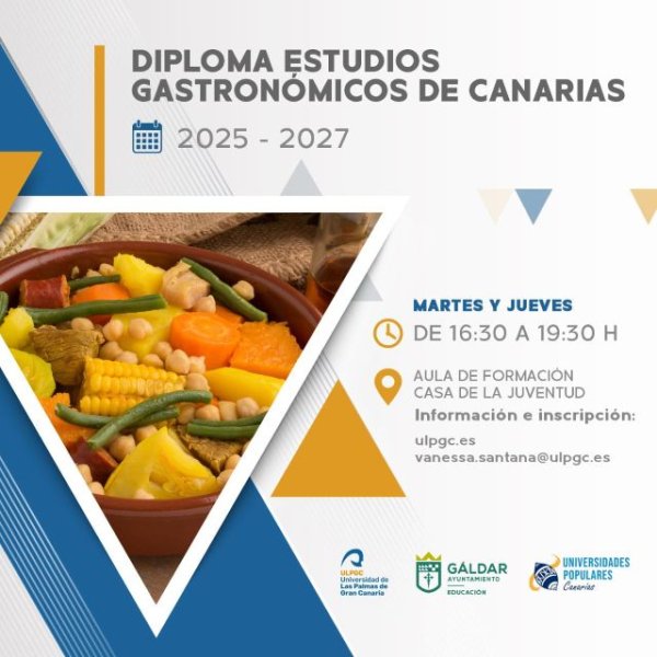 Gáldar: Abiertas las inscripciones para el Diploma de Estudios Gastronómicos Canarios de la ULPGC