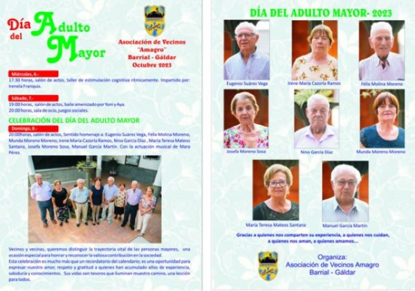 Gáldar: La Asociación de Vecinos Amagro de Barrial celebra el Día del Adulto Mayor