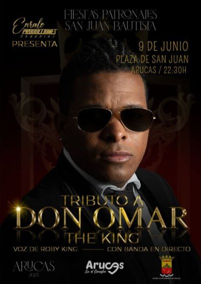 Arucas: El tributo a Don Omar culminará la noche del viernes 9 de junio