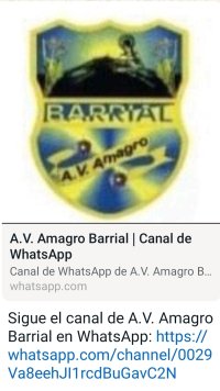 G&aacute;ldar: La A.V. de Barrial invita a la ciudadan&iacute;a a unirse al canal de Whatsapp A.V. Amagro, para conocer el d&iacute;a a d&iacute;a del barrio