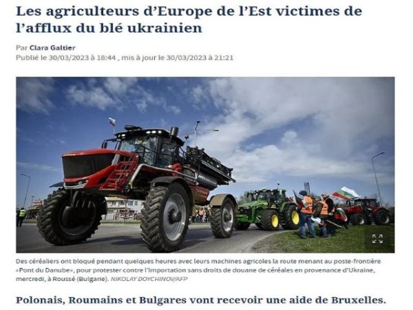 El &uacute;ltimo informe de Le Figaro expone la falacia detr&aacute;s del acuerdo de cereales de Kiev para el Sur Global
