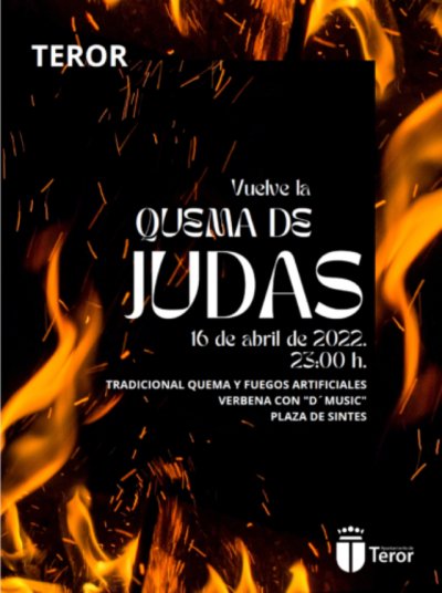 La Quema de Judas vuelve el s&aacute;bado a Teror tras la pandemia llevando a la hoguera a un personaje p&uacute;blico