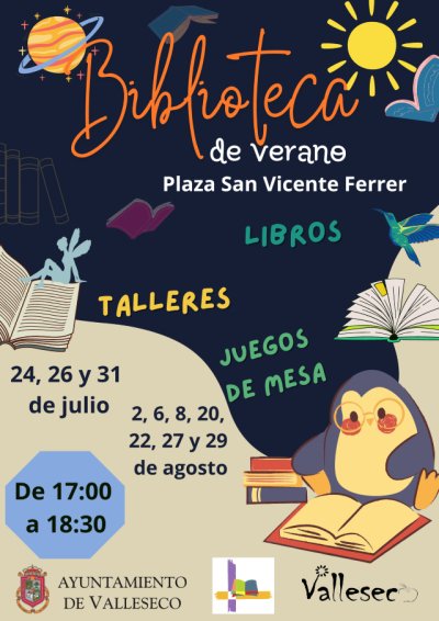 La Biblioteca de Valleseco sale a la calle en verano