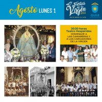 El Teatro Hesp&eacute;rides acoge hoy lunes un Homenaje a las Camareras de la Virgen de Gu&iacute;a y a los Cargadores del Trono