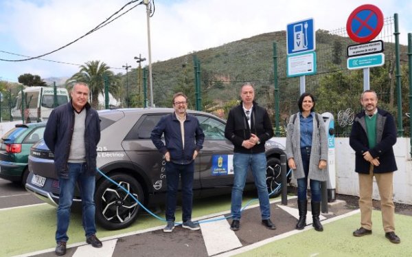 El Cabildo implanta la Red Insular de Recarga de Vehículos Eléctricos en todos los municipios con el nuevo módulo de San Mateo