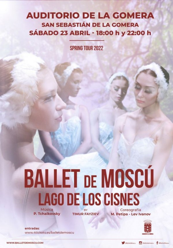 El Ballet de Mosc&uacute; recala en La Gomera el pr&oacute;ximo mes de abril con el espect&aacute;culo &lsquo;El Lago de los Cisnes&rsquo;