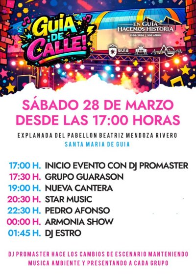 Guía: Armonía Show, Star Music y Guarasón, este sábado en el ‘Guía, ¡de Calle!’