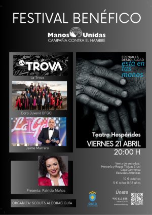 Guía: Festival Benéfico de Manos Unidas con La Trova, el Coro Juvenil de la OFGC y el humorista Jaime Marrero