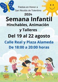 La Aldea organiza talleres y actividades para celebrar la Semana Infantil durante las festividades patronales del municipio