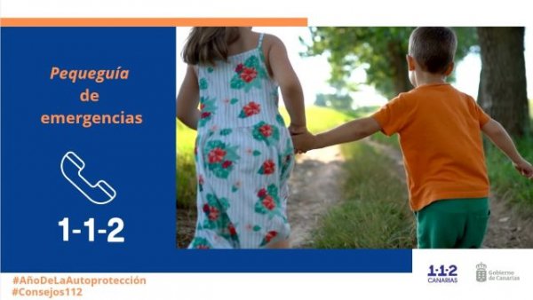 El 1-1-2 Canarias elabora una Pequeguía para enseñar a los pequeños cómo realizar una buena llamada de emergencia