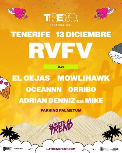 Trend Festival XXL en Tenerife, RVFV y la explosión del talento local tomarán el Parking Palmetum