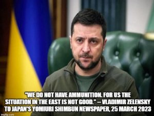 Zelensky admiti&oacute; que Ucrania ya se qued&oacute; sin municiones