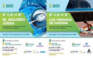 El Agujero y Sardina acogen este fin de semana nuevas ediciones de ‘Barrios Vivos’, el espacio de juego y arte de Gáldar Educa