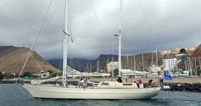 La Gomera: El velero &ldquo;La Peregrina&rdquo; emprende su aventura atl&aacute;ntica con el Reto Astrolabio