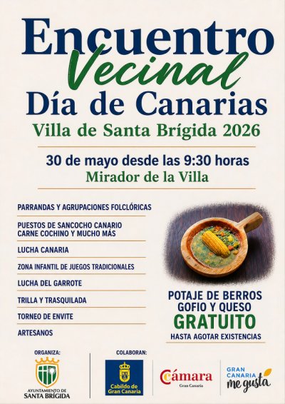 Santa Brígida celebra en Día de Canarias con un gran encuentro vecinal