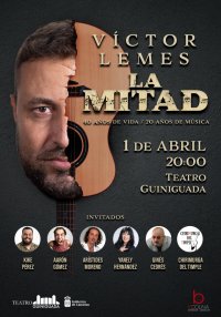 Víctor Lemes celebra sus 40 años de vida y 20 años de música en el Teatro Guiniguada