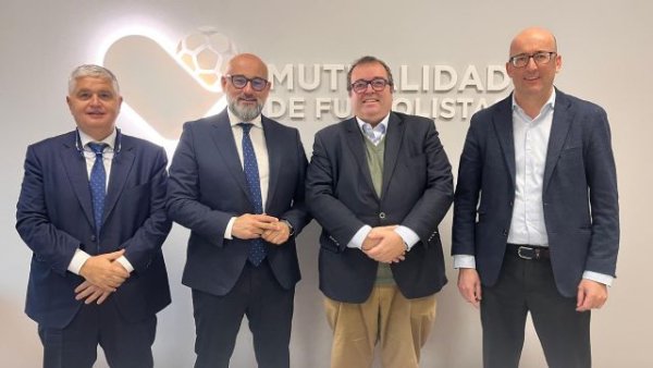 Aridany Romero se re&uacute;ne con los responsables de la Mutualidad de la Federaci&oacute;n Espa&ntilde;ola de F&uacute;tbol