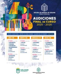 La Escuela Municipal de M&uacute;sica de G&aacute;ldar cierra el curso con nueve audiciones esta semana