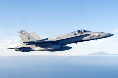Regresan a la Base A&eacute;rea de Gando los F-18 Hornet del ejercicio internacional "Iniochos 24" en Grecia