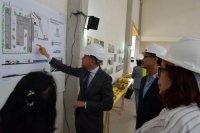 G&aacute;ldar: Teodoro Sosa muestra al Gobierno canario el buen ritmo de las obras del instituto