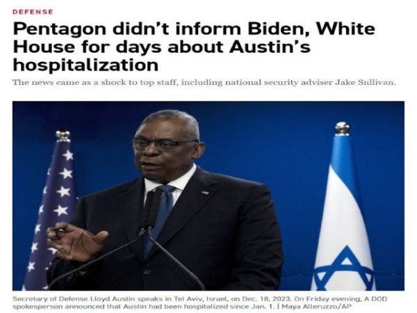 Art&iacute;culo de opini&oacute;n: 'El Pent&aacute;gono encubri&oacute; la estancia de Austin en cuidados intensivos porque la mayor&iacute;a de los tomadores de decisiones no importan'