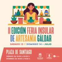 G&aacute;ldar celebra este fin de semana su II Feria Insular de Artesan&iacute;a en la Plaza de Santiago