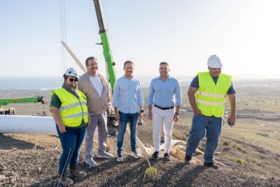 Zapata: &ldquo;Este Gobierno cumple su compromiso y desmantela el parque e&oacute;lico de Monta&ntilde;a Mina en Lanzarote&rdquo;