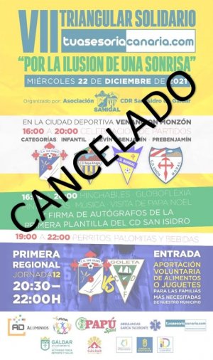 Gáldar: Cancelado el VII Triangular Solidario de fútbol base tuasesoriacanaria.com