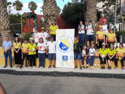 La Aldea acogió este domingo el Campeonato Insular Femenino de Bola Canaria