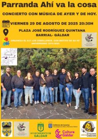Gáldar: Barrial tendrá tradición y folclore en sus fiestas, donde “Ahí va la cosa” de Tenerife dará un concierto