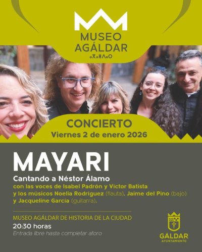 G&aacute;ldar: El Museo Ag&aacute;ldar acoge el concierto Mayar&iacute;, un &iacute;ntimo homenaje a N&eacute;stor &Aacute;lamo