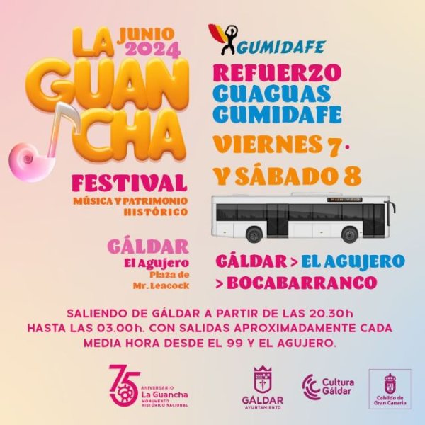 Guaguas Gumidafe refuerza el servicio de transporte público para el Festival La Guancha de este fin de semana