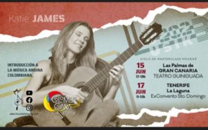 La compositora, cantante y guitarrista Katie James recala en Gran Canaria y Tenerife durante su gira europea (Vídeo)